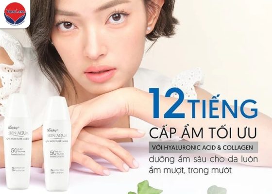 Kem chống nắng Skin Aqua UV Moisture Milk SPF 50+ PA++++