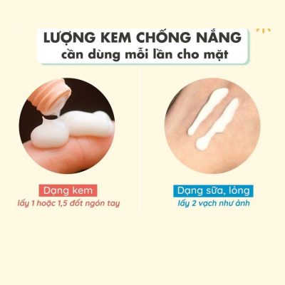 Lượng kem chống nắng đủ cho mặt