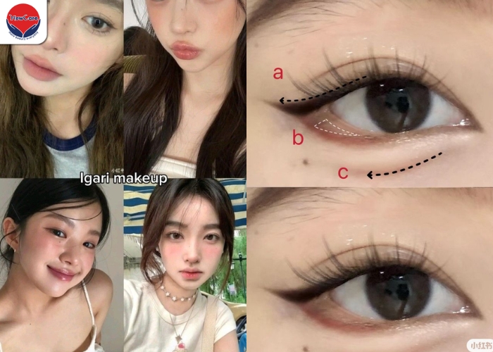 Igari makeup kiểu say rượu: Hướng dẫn má hồng trên gò má chuẩn Nhật – Hàn